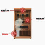 Finnmark Trinity Infrared & Steam Sauna Hybrid (2 Person) Saunas Finnmark