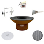 Arteflame Classic 40" Grill Low Round Base - Home Chef Bundle (5 Accessories) Fire Arteflame