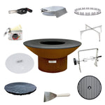 Arteflame Classic 40" Grill Low Round Base - Home Chef Max Bundle (10 Accessories) Fire Arteflame