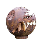 Death Star Fire Pit Fire Cedar Creek Sculptures