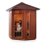 Diamond Hybrid Sauna (4 Person) - Corner Saunas Enlighten Sauna