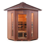 Diamond Hybrid Sauna (4 Person) - Corner Saunas Enlighten Sauna Peak None