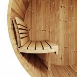 ERGO Glass Front Barrel Sauna (4 Person) Saunas SaunaLife
