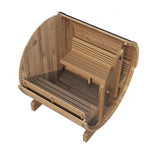 ERGO Glass Front Barrel Sauna (4 Person) Saunas SaunaLife