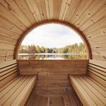 ERGO Nordic Panoramic Barrel Sauna (4 Person) Saunas SaunaLife