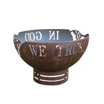 In God We Trust Fire Pit thermaliving