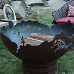 Mustang Freedom Fire Pit Fire Cedar Creek Sculptures