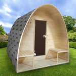 Pine Pod Sauna (8 Person) Saunas ALEKO