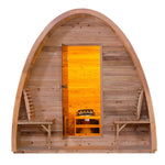 Rustic Cedar Pod Sauna (8 Person) Saunas ALEKO