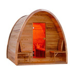 Rustic Cedar Pod Sauna (8 Person) Saunas ALEKO