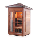 Rustic Full Spectrum Infrared Sauna (2 Person) Saunas Enlighten Sauna 