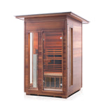 Rustic Full Spectrum Infrared Sauna (2 Person) Saunas Enlighten Sauna