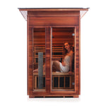 Rustic Full Spectrum Infrared Sauna (2 Person) Saunas Enlighten Sauna 