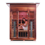 Rustic Full Spectrum Infrared Sauna (3 Person) Saunas Enlighten Sauna