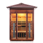 Rustic Full Spectrum Infrared Sauna (3 Person) Saunas Enlighten Sauna