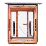 Rustic Full Spectrum Infrared Sauna (3 Person) Saunas Enlighten Sauna