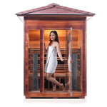 Rustic Full Spectrum Infrared Sauna (3 Person) Saunas Enlighten Sauna 