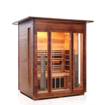 Rustic Full Spectrum Infrared Sauna (3 Person) Saunas Enlighten Sauna 