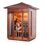 Rustic Full Spectrum Infrared Sauna (3 Person) Saunas Enlighten Sauna 