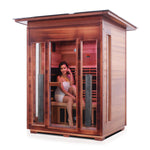 Rustic Full Spectrum Infrared Sauna (3 Person) Saunas Enlighten Sauna