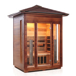 Rustic Full Spectrum Infrared Sauna (3 Person) Saunas Enlighten Sauna Peak None
