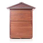 Rustic Full Spectrum Infrared Sauna (4 Person) - Corner Saunas Enlighten Sauna