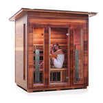 Rustic Full Spectrum Infrared Sauna (4 Person) Saunas Enlighten Sauna