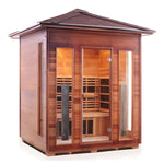 Rustic Full Spectrum Infrared Sauna (4 Person) Saunas Enlighten Sauna