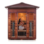 Rustic Full Spectrum Infrared Sauna (4 Person) Saunas Enlighten Sauna