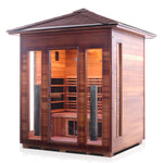 Rustic Full Spectrum Infrared Sauna (4 Person) Saunas Enlighten Sauna Peak None