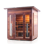 Rustic Full Spectrum Infrared Sauna (4 Person) Saunas Enlighten Sauna Slope None