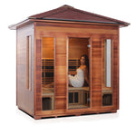 Rustic Full Spectrum Infrared Sauna (5 Person) Saunas Enlighten Sauna