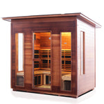 Rustic Full Spectrum Infrared Sauna (5 Person) Saunas Enlighten Sauna
