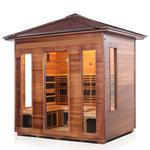 Rustic Full Spectrum Infrared Sauna (5 Person) Saunas Enlighten Sauna