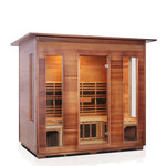 Rustic Full Spectrum Infrared Sauna (5 Person) Saunas Enlighten Sauna 