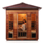 Rustic Full Spectrum Infrared Sauna (5 Person) Saunas Enlighten Sauna