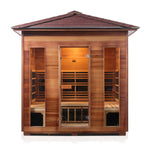 Rustic Full Spectrum Infrared Sauna (5 Person) Saunas Enlighten Sauna Peak None 