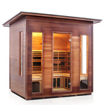 Rustic Full Spectrum Infrared Sauna (5 Person) Saunas Enlighten Sauna Slope None