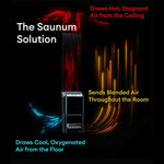 Saunum AIR 7 Sauna Heater w/ Climate Equalizer Accessories Saunum