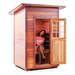Sierra Full Spectrum Infrared Sauna (2 Person) Saunas Enlighten Sauna Slope None