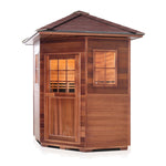 Sierra Full Spectrum Infrared Sauna (4 Person) - Corner Saunas Enlighten Sauna