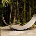 Stainless Steel Crescent Log Rack Accessories Fire Pit Art