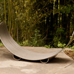 Stainless Steel Crescent Log Rack Accessories Fire Pit Art