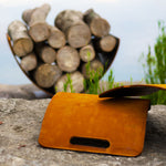 Wings of Flight Carbon Steel Log Rack Accessories Fire Pit Art