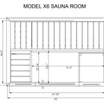 XPERIENCE X6 Traditional Nordic Sauna (3 Person) Saunas SaunaLife