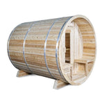 Canadian Timber Tranquility Barrel Sauna (6 Person) Saunas Dundalk LeisureCraft White Cedar Harvia KIP 6KW Electric Heater ($840.00) Yes (+$260.00)