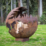 Death Star Fire Pit Fire Cedar Creek Sculptures 