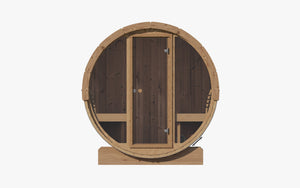 ERGO Glass Front Barrel Sauna (4 Person) Saunas SaunaLife 