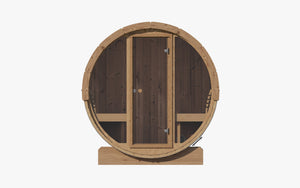 ERGO Glass Front Barrel Sauna (6 Person) Saunas SaunaLife 