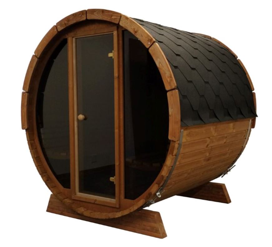 ERGO Glass Front Barrel Sauna (6 Person) – Thermaliving